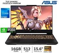 Laptop Asus TUF Gaming FX507ZC4-HN002W i7-12700H 16Gb 512Gb SSD-RTX 3050 15.6"